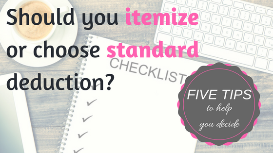 Itemize VS Standard: How Should You Claim?