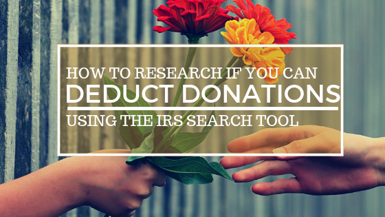Deduct donations taxes bookkeeping