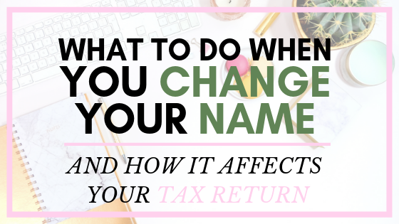 “Say My Name, Say My Name”… On a Tax Return
