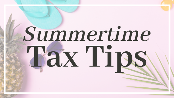 Summertime Tax Tip